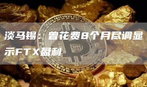 淡马锡:曾花费8个月尽调显示FTX盈利1
