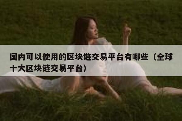 国内可以使用的区块链交易平台有哪些（全球十大区块链交易平台） 第1张