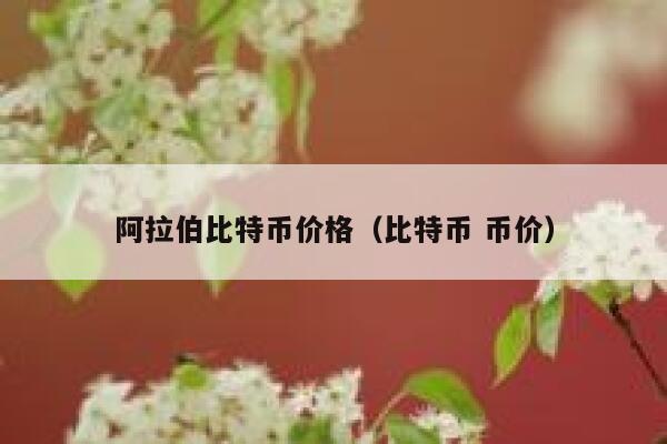 阿拉伯比特币价格(比特币 币价) 第1张 阿拉伯比特币价格(比特币 币价) 第1张