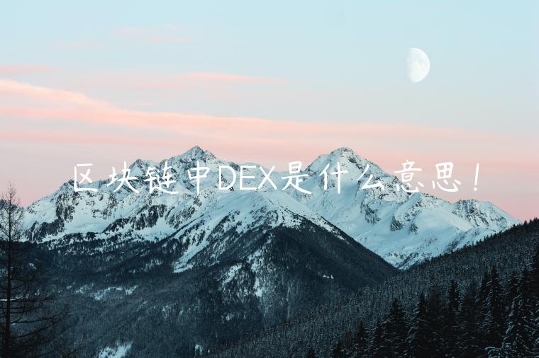 区块链中DEX是什么意思！