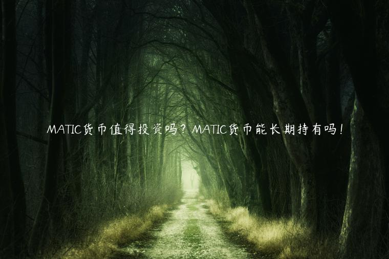 MATIC货币值得投资吗?MATIC货币能长期持有吗! MATIC货币值得投资吗?MATIC货币能长期持有吗!