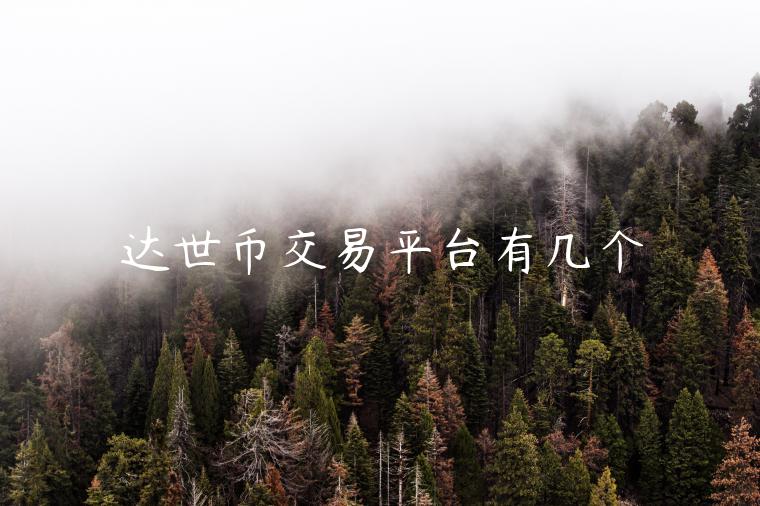 达世币交易平台有几个
