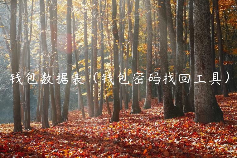 钱包数据表(钱包密码找回工具) 钱包数据表(钱包密码找回工具)