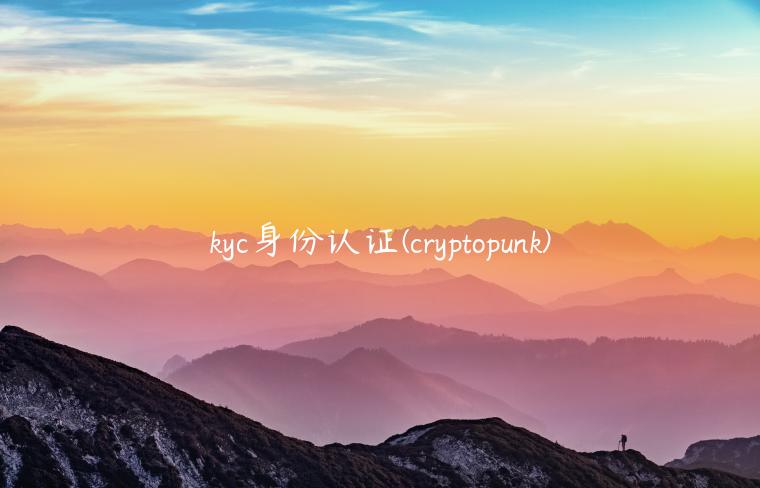 kyc身份认证(cryptopunk) kyc身份认证(cryptopunk)