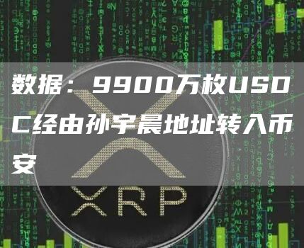 数据:9900万枚USDC经由孙宇晨地址转入币安1
