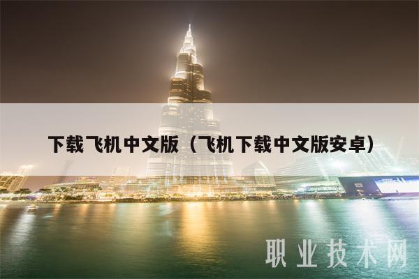 下载飞机中文版（飞机下载中文版安卓）-第1张图片-欧意下载