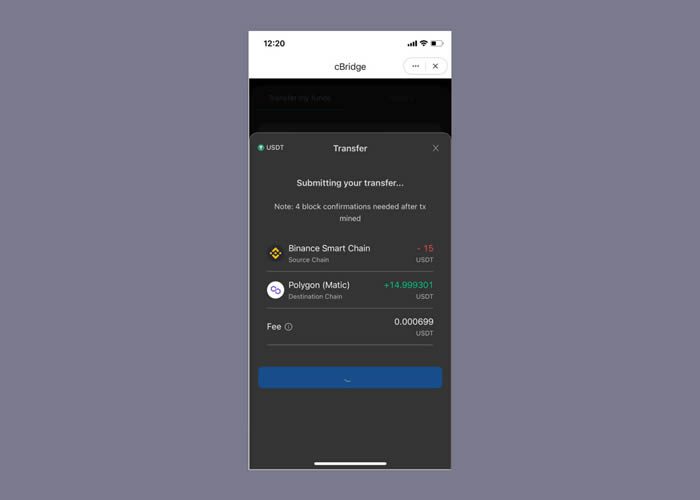 如何在imToken钱包使用cBridge跨链桥?cBridge资产跨链操作步骤教程-第3张图片-欧意下载 如何在imToken钱包使用cBridge跨链桥?cBridge资产跨链操作步骤教程-第3张图片-欧意下载
