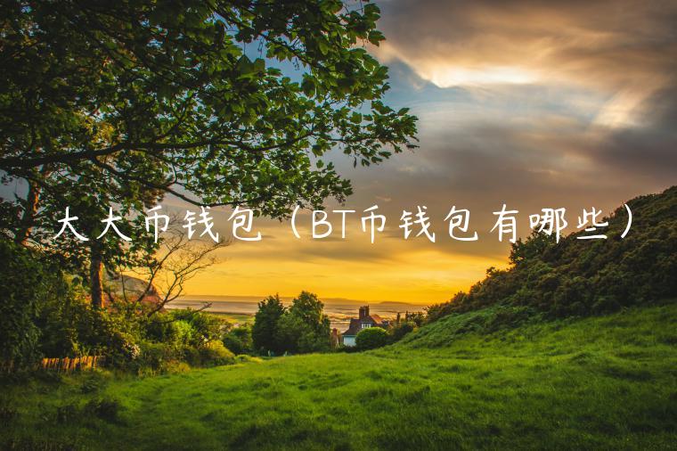 大大币钱包(BT币钱包有哪些)-第1张图片-欧意下载 大大币钱包(BT币钱包有哪些)-第1张图片-欧意下载