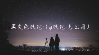 黑灰色钱包（qt钱包 怎么用）