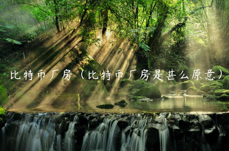 比特币厂房(比特币厂房是甚么原意)-第1张图片-欧意下载 比特币厂房(比特币厂房是甚么原意)-第1张图片-欧意下载