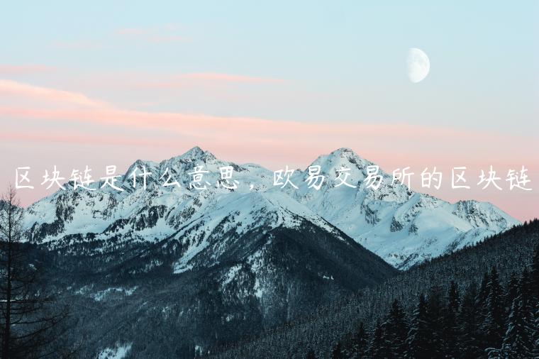区块链是什么意思，欧意交易平台的区块链-第1张图片-欧意下载