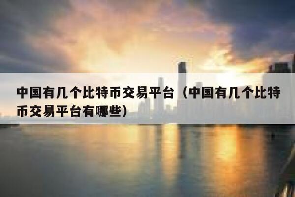 中国有几个比特币交易平台(中国有几个比特币交易平台有哪些)-第1张图片-欧意下载 中国有几个比特币交易平台(中国有几个比特币交易平台有哪些)-第1张图片-欧意下载