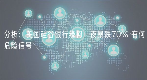 分析:美国硅谷银行缘何一夜暴跌70% 有何危险信号-第1张图片-欧意下载 分析:美国硅谷银行缘何一夜暴跌70% 有何危险信号-第1张图片-欧意下载