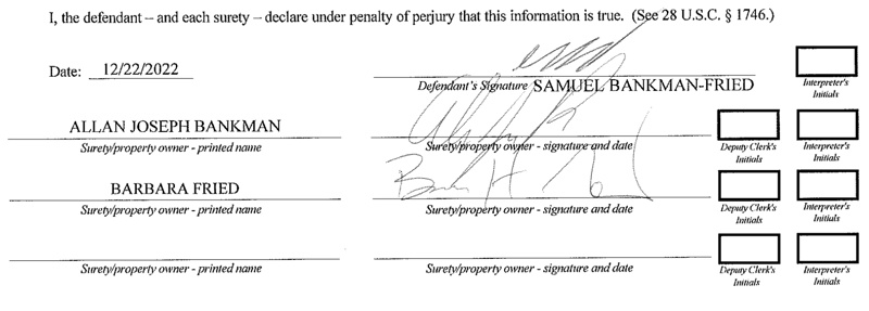 解读SBF保释文件:无需实际支付“2.5亿美元保释金”