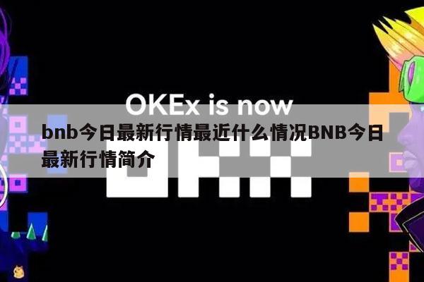bnb今日最新行情最近什么情况BNB今日最新行情简介