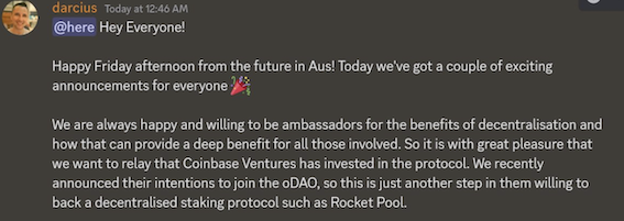 去中心化质押协议Rocket Pool获得Coinbase Ventures投资-第1张图片-欧意下载 去中心化质押协议Rocket Pool获得Coinbase Ventures投资-第1张图片-欧意下载