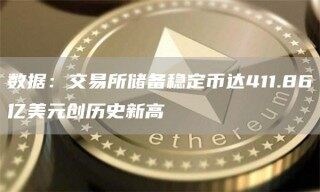 数据：交易平台储备稳定币达411.86亿美元创历史新高