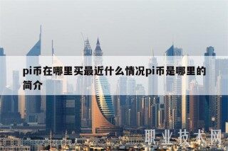 pi币在哪里买最近什么情况pi币是哪里的简介