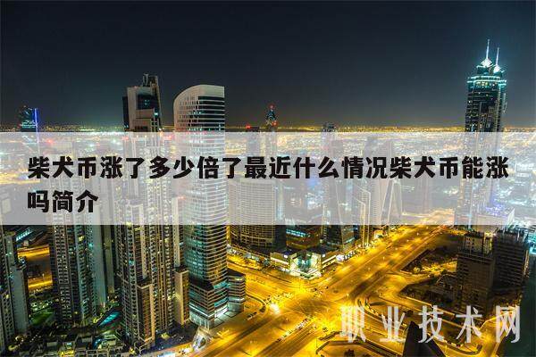 柴犬币涨了多少倍了最近什么情况柴犬币能涨吗简介-第1张图片-欧意下载
