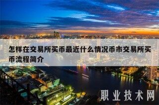 怎样在交易平台买币最近什么情况币市交易平台买币流程简介