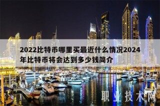 2022比特币哪里买最近什么情况2024年比特币将会达到多少钱简介