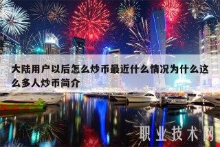 大陆用户以后怎么炒币最近什么情况为什么这么多人炒币简介