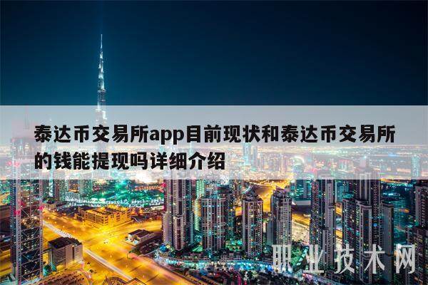 泰达币交易平台app目前现状和泰达币交易平台的钱能提现吗详细介绍-第1张图片-欧意下载