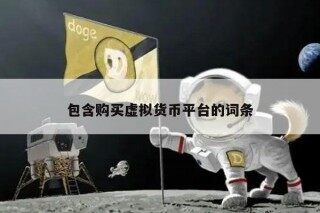 包含购买虚拟货币平台的词条