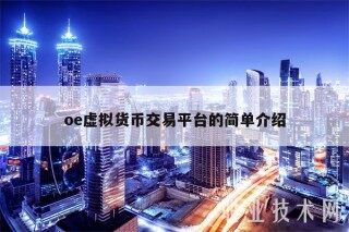 o虚拟货币交易平台的简单介绍