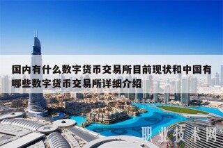 国内有什么数字货币交易平台目前现状和中国有哪些数字货币交易平台详细介绍