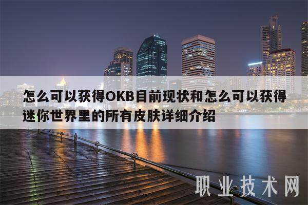 怎么可以获得OKB目前现状和怎么可以获得迷你世界里的所有皮肤详细介绍-第1张图片-欧意下载